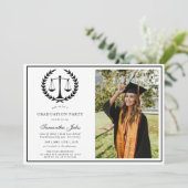 Invitation Script moderne Photo Law School Graduation (Debout devant)