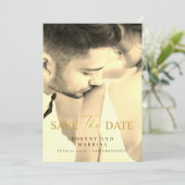 Invitation Script moderne | Photo Personnalisée Enregistrer L (Debout devant)