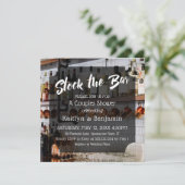 Invitation Script moderne Photo Stock le Bar Couples Douche 2 (Debout devant)