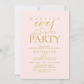 Invitation Script Moderne pour une Fête de Mariage Intime apr (Devant)