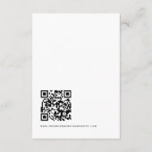 Invitation Script moderne QR Code Mariage RSVP (Dos)