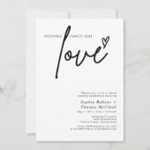 Invitation Script moderne Rien de fantaisie Juste Amour Maria (Devant)