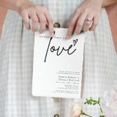 Invitation Script moderne Rien de fantaisie Juste Amour Maria
