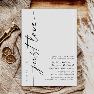 Invitation Script moderne Rien de fantaisie Juste Amour Maria
