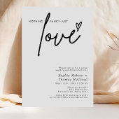 Invitation Script moderne Rien de fantaisie Juste Amour Maria