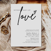 Invitation Script moderne Rien de fantaisie Juste Amour Maria