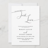 Invitation Script moderne Rien de fantaisie Juste Amour Maria (Devant)