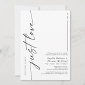 Invitation Script moderne Rien de fantaisie Juste Amour Maria (Devant)