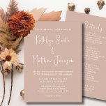 Invitation Script moderne rose vif Tout en un Mariage simple<br><div class="desc">Script Moderne Rose Vive Tout En Une Simple Carte De Faire-part de mariage Minimaliste. Célébrez votre journée spéciale avec cette belle et élégante carte de faire-part de mariage pour embellir votre occasion spéciale. Tous les textes sont pré-arrangés pour que vous personnalisiez facilement et rapidement avec vos propres détails. Si vous...</div>