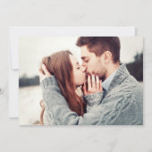 Invitation Script moderne Rustique Kraft 2 Mariage photo (Dos)