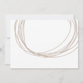 Invitation Script moderne Scribble Circulaire Line Mariage be (Dos)