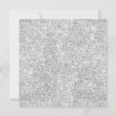 Invitation Script MODERNE Silver White Parties scintillant Ch (Dos)