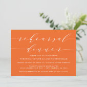 INVITATION SCRIPT MODERNE SIMPLE | RÉPÉTITION DÎNER INVITATIO (Debout devant)