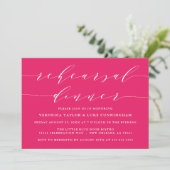 INVITATION SCRIPT MODERNE SIMPLE | RÉPÉTITION DÎNER INVITATIO (Debout devant)