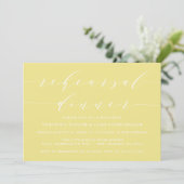 INVITATION SCRIPT MODERNE SIMPLE | RÉPÉTITION DÎNER INVITATIO (Debout devant)