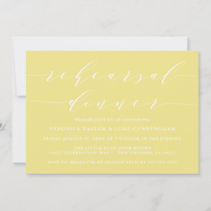 INVITATION SCRIPT MODERNE SIMPLE RÉPÉTITION DÎNER INVITATIO