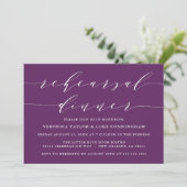 INVITATION SCRIPT MODERNE SIMPLE | RÉPÉTITION DÎNER INVITATIO (Debout devant)