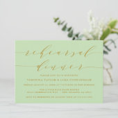 INVITATION SCRIPT MODERNE SIMPLE | RÉPÉTITION DÎNER INVITATIO (Debout devant)