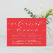 INVITATION SCRIPT MODERNE SIMPLE | RÉPÉTITION DÎNER INVITATIO (Debout devant)