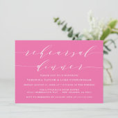 INVITATION SCRIPT MODERNE SIMPLE | RÉPÉTITION DÎNER INVITATIO (Debout devant)
