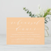 INVITATION SCRIPT MODERNE SIMPLE | RÉPÉTITION DÎNER INVITATIO (Debout devant)