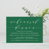 INVITATION SCRIPT MODERNE SIMPLE | RÉPÉTITION DÎNER INVITATIO (Debout devant)