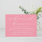 INVITATION SCRIPT MODERNE SIMPLE | RÉPÉTITION DÎNER INVITATIO (Debout devant)