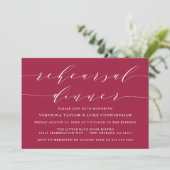 INVITATION SCRIPT MODERNE SIMPLE | RÉPÉTITION DÎNER INVITATIO (Debout devant)