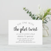 Invitation Script moderne simple | Un avec torsion Mariage (Debout devant)