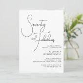 Invitation Script Moderne Soixante-dix et Incroyable 70e Anni (Debout devant)