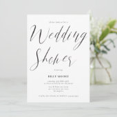 Invitation Script moderne Wedding shower neutre genre (Debout devant)