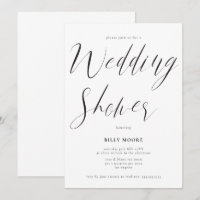 Script moderne Wedding shower neutre genre