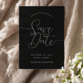 Invitation Script noms personnalisés mariage noir enregistrer