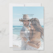 Invitation Script Nuestra Boda | Mariage espagnol de photo dé (Devant)