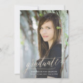 Invitation Script or doré Grad en Faux Foil (Devant)