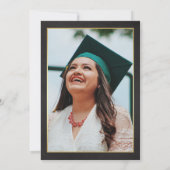 Invitation Script or et blanc sur tableau de bord | Photo de (Dos)