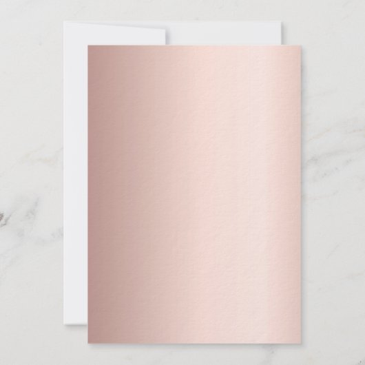 Invitation Script or rose simple 60e anniversaire luxe (Dos)