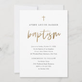 Invitation Script Or Simple Baptême Religieux (Devant)