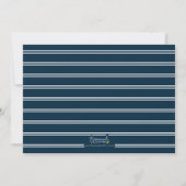 Invitation Script Orange and Blue Photo Graduation Party (Dos)