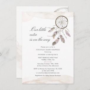 Invitation Script Pastel Couples Baby shower Dream Catcher 