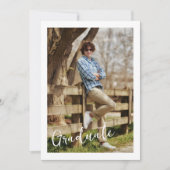 Invitation Script Photo Collage Graduation Party (Devant)