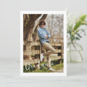 Invitation Script Photo Collage Graduation Party (Debout devant)