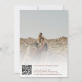 Invitation Script photo d'image d'image d'un boho en terre cu (Dos)