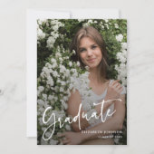 Invitation Script Photo Graduation Party  (Devant)