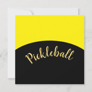 Invitation Script Pickleball Mod Courbes Jaunes Noires Lumine