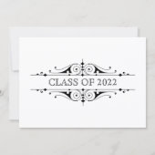 Invitation Script Plume de graduation (Dos)