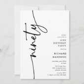 Invitation Script Quatre-vingt-dixième Anniversaire (Devant)