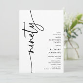 Invitation Script Quatre-vingt-dixième Anniversaire (Debout devant)