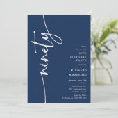 Invitation Script Quatre-vingt-dixième Anniversaire (Debout devant)