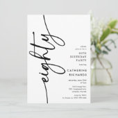 Invitation Script Quatre-vingts Ans (Debout devant)